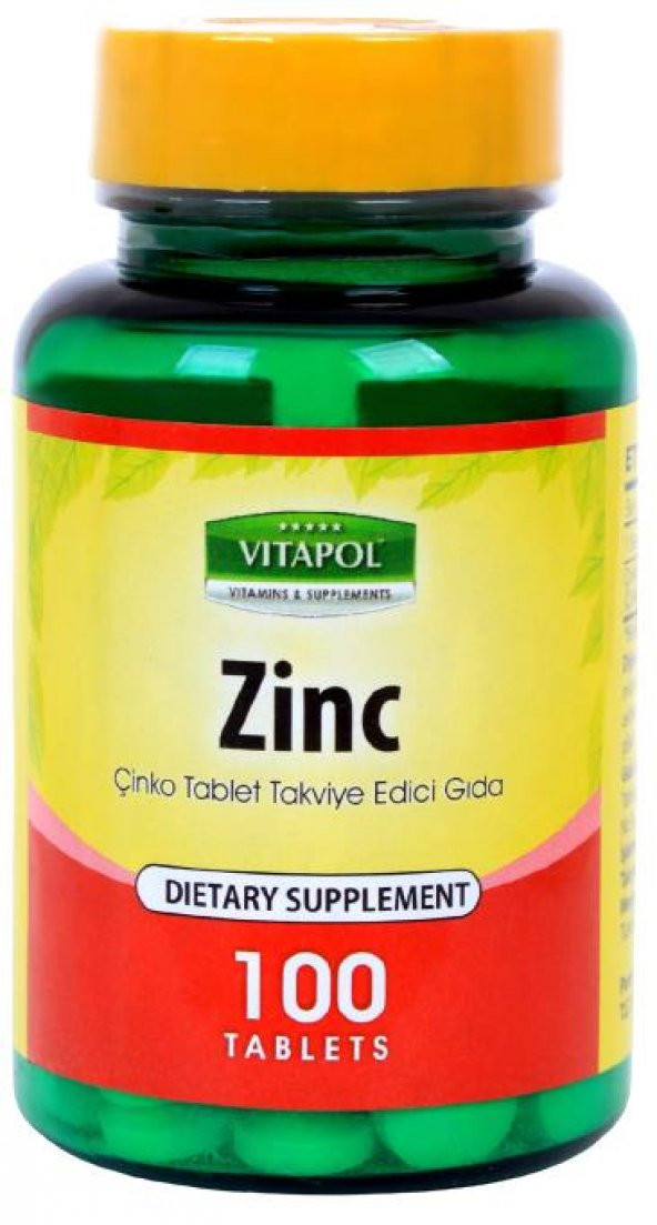 Vitapol Çinko Sülfat 15 Mg Zinc Sulfate 100 Tablet