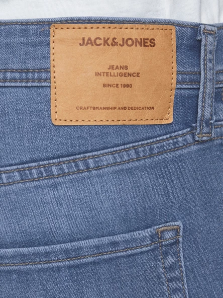 JACK JONES Glenn Model Erkek Dar Kesim Kot Pantolon 12157416 - Resim 5