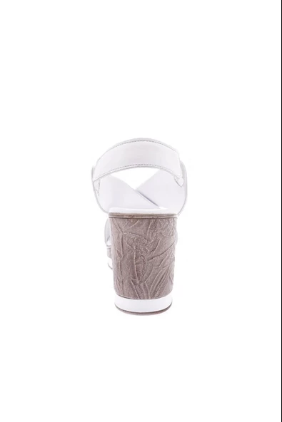 VENÜS 2015713Y DOLGU TOPUK DERİ GENÇ KADIN SANDALET - 9