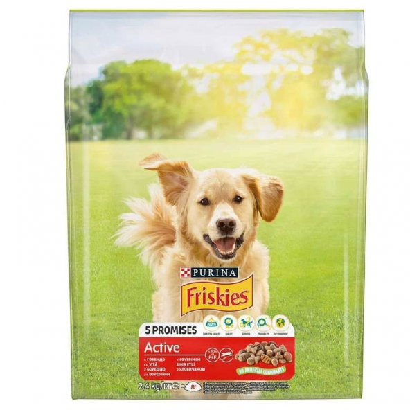 Purina Friskies Etli Aktif Köpek 2,4 Kg