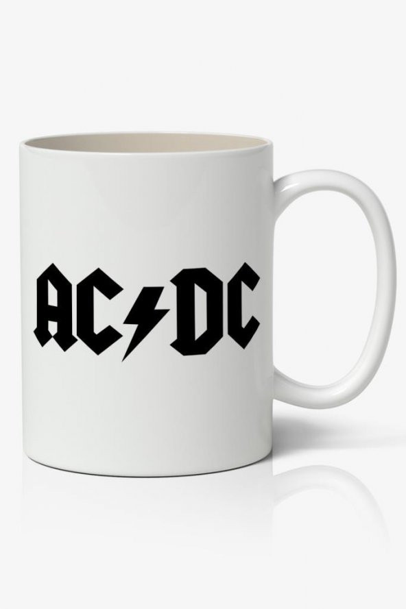 AC/DC Baskılı Kupa Bardak Baskılı Kahve Kupa Bardak