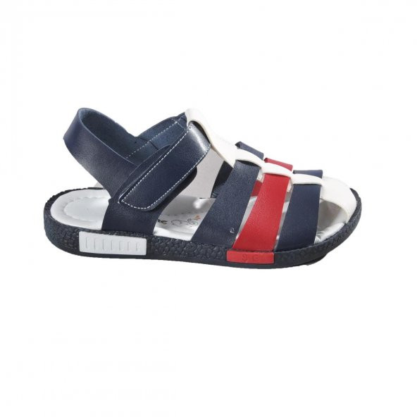 Ayakmod 004 Kırmızı-Lacivert Çocuk Sandalet - 2