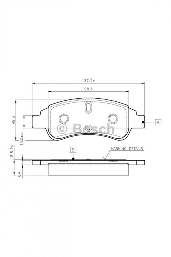 0986tb2408-0986494027 Ön Balata P206-p207-p307-partner-berlıngo-arka Uyumlu ürün görseli 1