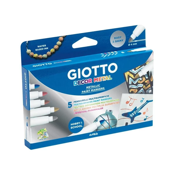 Giotto Decor Textile Kumaş Boyası 6'lı  kalem