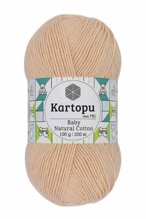 Kartopu Baby Natural Cotton El Örgü İpi  Ten K227 - 1
