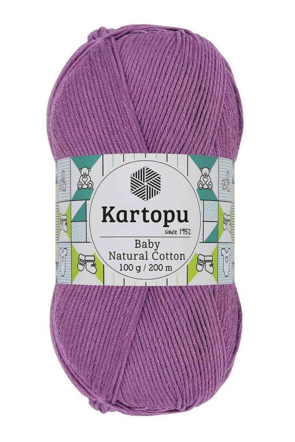 Kartopu Baby Natural Cotton El Örgü İpi  Açık Mor K724