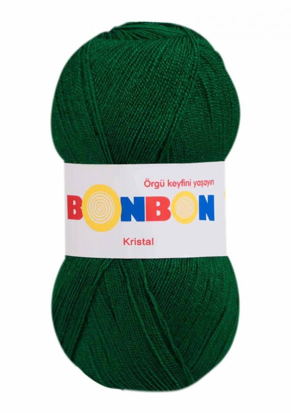 Bonbon Kristal El Örgü İpi  | Yeşil 98596 - 1