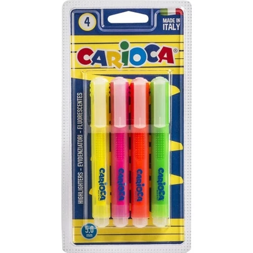 CARİOCA FOSFORLU İŞARETLEME KALEMİ 4'LÜ 4 RENK (MEMORY)