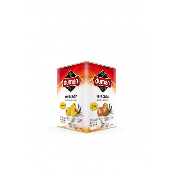 DUMAN GURME BİRİNCİ KALİTE KAHVALTILIK İRİ BOY YEŞİL KIRMA ZEYTİN (160-180) KLB 10 KG - Resim 2