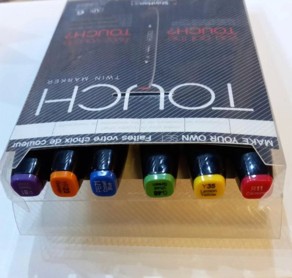 Touch Twin Marker florasan Colors set 6 adet keçeli kalem