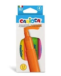 CARİOCA FOSFORLU İŞARETLEME KALEMİ 4'LÜ 4 RENK (MEMORY)karton