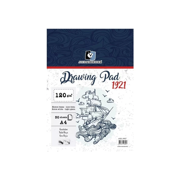 4 ALX.A4 120 GR SPR DRAWING PAD 30.LU ALX-0557