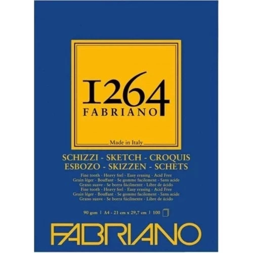 FABRIANO 1264 SCHIZZI A4 - 90 GR - F-1264 ESKİZ BLOĞU