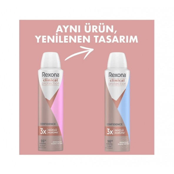 Rexona Clinical Protection Shower Clean 150 ml Kadın Sprey Deodorant - 5