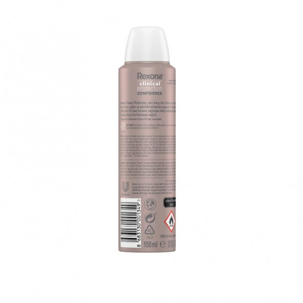 Rexona Clinical Protection Shower Clean 150 ml Kadın Sprey Deodorant - 7