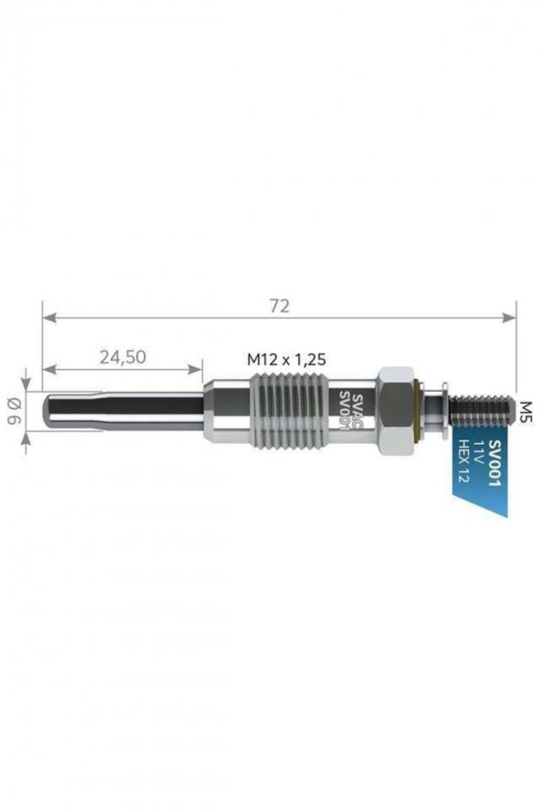 Sv001 Kızdırma Bujısı 11v Master Trafıc Movano 2.5 Vıtara C