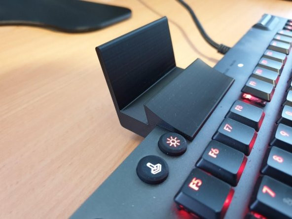 Logitech G815 / G915 Klavye İçin Telefon Tutucu Plastik Aparat - 4