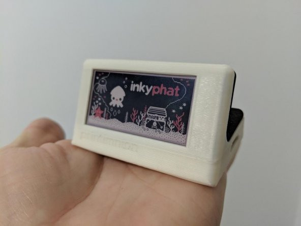 Pimoroni Inky Phat (Epaper/Eink/Epd) Ve Raspberry Pi Sıfır (V19) İçin Muhafaza Plastik Aparat