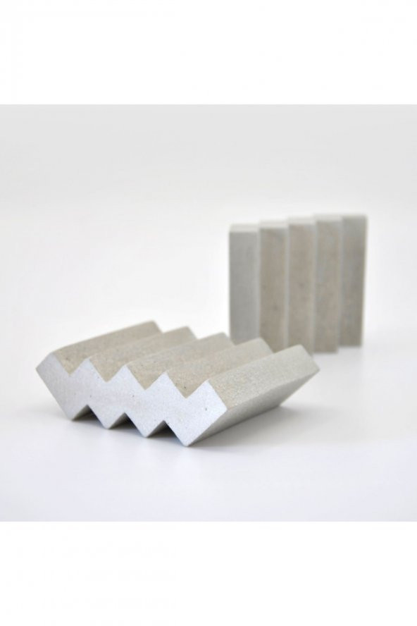 Dekoratif Sabunluk, Modern Sabunluk Altı Beton - Gri - 3
