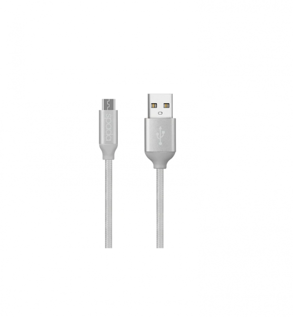 SPADA CRAFT 2A MICRO USB 1M KABLO GÜMÜŞ