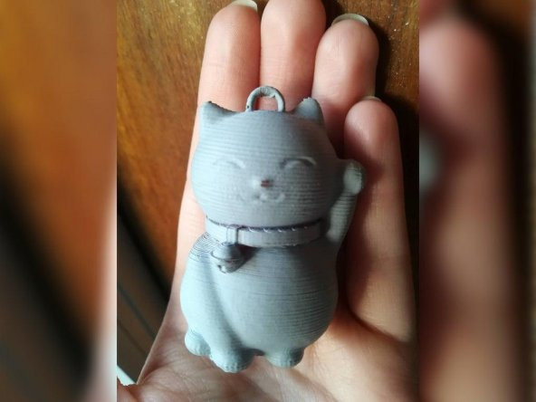 Şanslı Lucky  Cat Kedi Logo Oyuncak Organik Plastikten Çocuk Oyun
