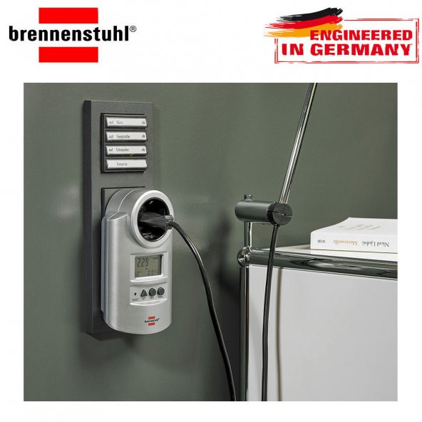 Brennenstuhl Primera-Line Watt Ve Akım Ölçer Pm 231 E Priz - 2