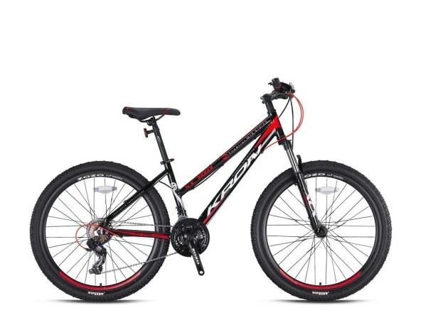 Kron XC 100 - 27.5" MTB Lady - 15' - 21 Vites - V.B  - Siyah-Gri/Kırmızı