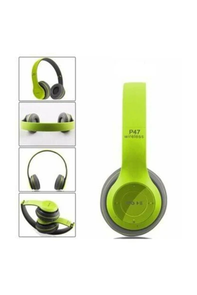 AbaTech Samsung Ios Xiaomi Uyumlu Bluetooth Kablosuz Radyolu Katlanabilir Kulaklık Genç Çocuk - 5