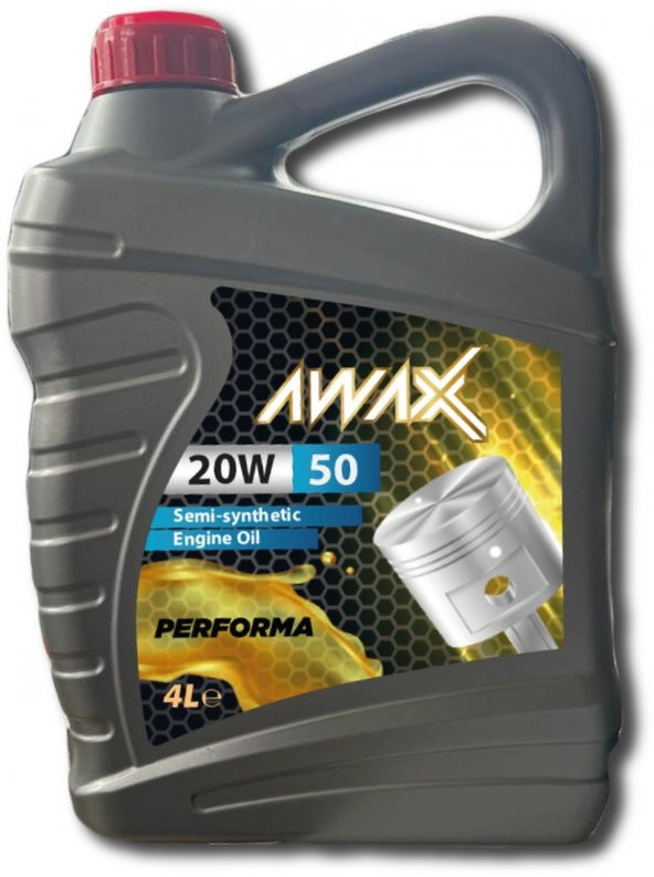 Awax 20W-50 Motor Yağı 4 L Üretim Yılı:2025