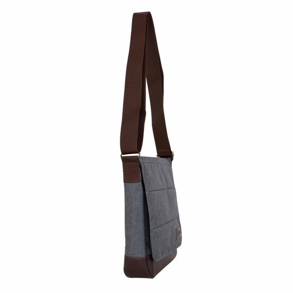Bagacar Antrasit Unisex 9" 10" iPad ve Tabletli Postacı Çantası - 2