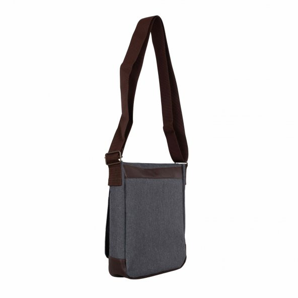 Bagacar Antrasit Unisex 9" 10" iPad ve Tabletli Postacı Çantası - 5