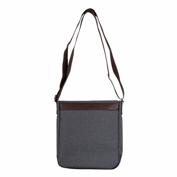 Bagacar Antrasit Unisex 9" 10" iPad ve Tabletli Postacı Çantası - 7