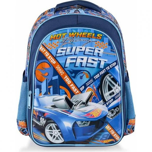 010 Şahin - Otto-48373 48373 Hot Wheels İlkokul Çantası Due Fast
