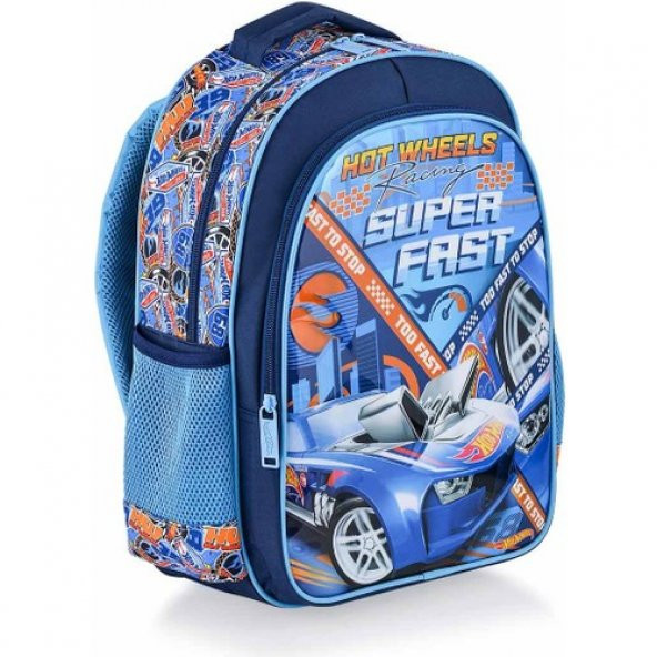 010 Şahin - Otto-48373 48373 Hot Wheels İlkokul Çantası Due Fast - 2