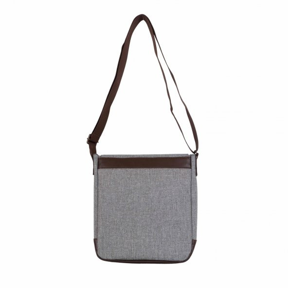 Bagacar Gri Unisex 9" 10" iPad ve Tabletli Postacı Çantası - 2