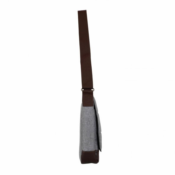 Bagacar Gri Unisex 9" 10" iPad ve Tabletli Postacı Çantası - 6