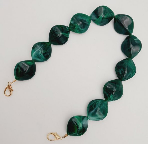 Angel Çanta Aksesuar 45 cm Kancalı Akrilik Zincir Light Gold Metalli No:12 - 3