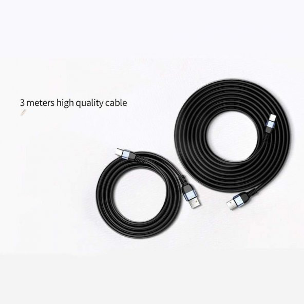 JOYROOM MİCRO SİYAH 3M 2.4A DATA CABLE - 4