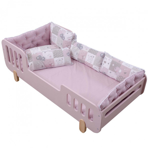 Setay Beşik, Lucca MDF Montessori Beşik + Yatak + Uyku Seti - 2