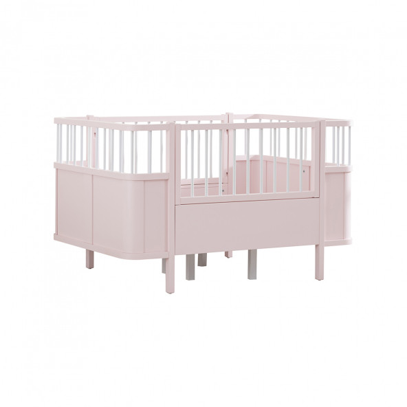 Setay MDF Beşik, Siesta Büyüyen Beşik 90x130 - Siesta Karyola 90x190 - Pembe - 4