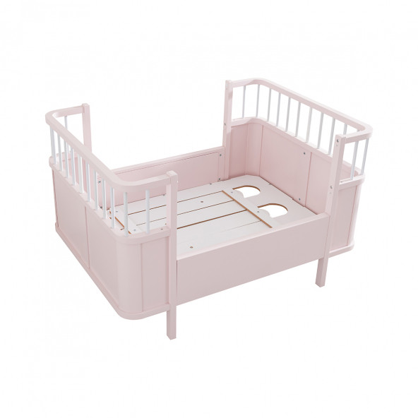 Setay MDF Beşik, Siesta Büyüyen Beşik 90x130 - Siesta Karyola 90x190 - Pembe - 5