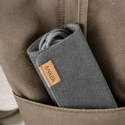 Anker Powerline+ Micro USB Örgülü Şarj/Data Kablosu 0,9 Metre - Gri - Taşıma Çantalı - A8142HA1 - Resim 2