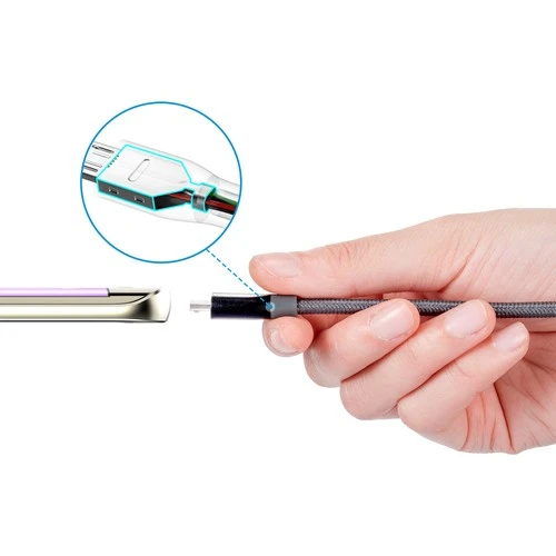 Anker Powerline+ Micro USB Örgülü Şarj/Data Kablosu 0,9 Metre - Gri - Taşıma Çantalı - A8142HA1 - Resim 3