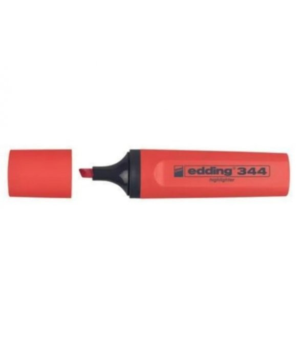 EDDİNG 344 FOSFORLU KALEM KIRMIZI
