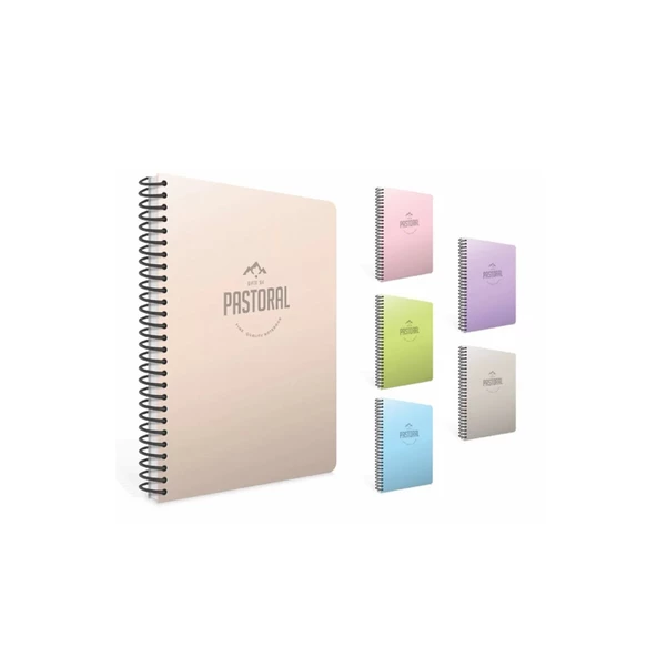 GIPTA PASTORAL SPİRAL PP KAPAK DEFTER (A4) 120 yaprak ( Çizgili )