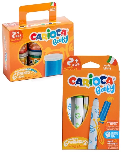 Carioca Baby Parmak Boya ve Carioca Baby Marker 2 Adet Boyama Seti - 2