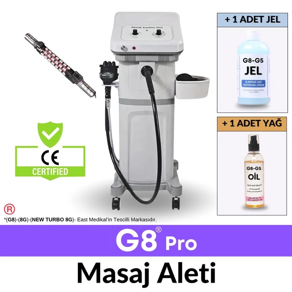 G8 Pro Masaj Aleti, Radyo Frekans+Vakum-Masaj-Zayıflama+G5 MASAJ IN ÜST MODELİ+1 ADET JEL+1 ADET YAĞ