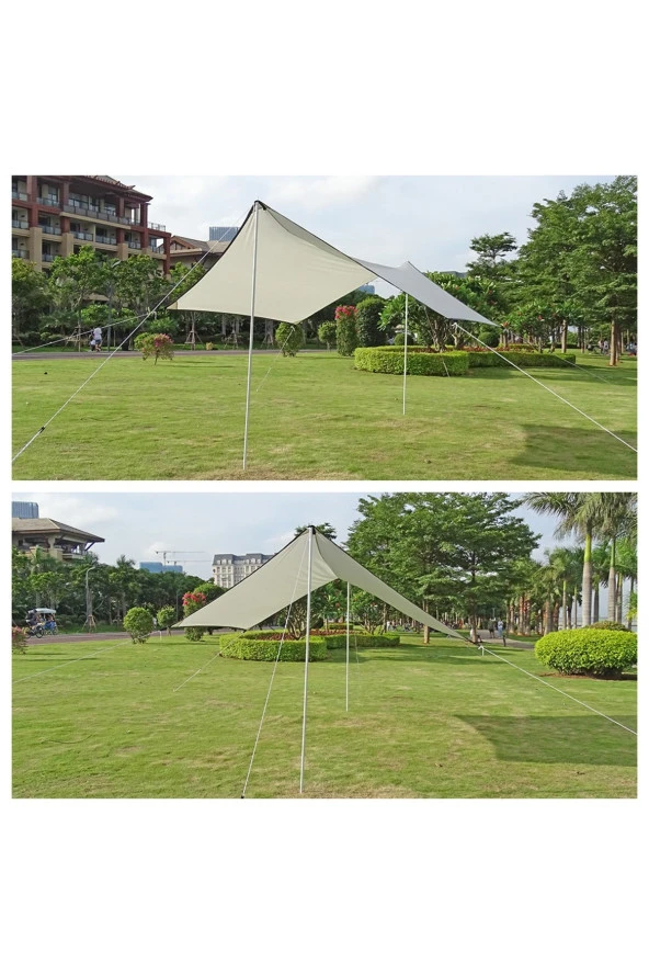 Portatif Güneşlik Tente  Su Geçirmez Plaj Şemsiyesi Bahçe Teras Çardak 440x300 - 6