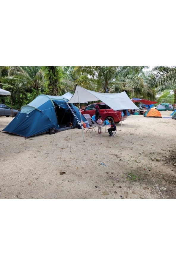 Portatif Güneşlik Tente  Su Geçirmez Plaj Şemsiyesi Bahçe Teras Çardak 440x300 - 5