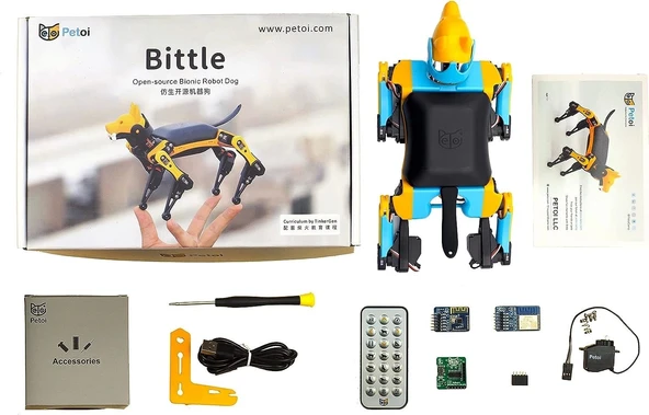 Petoi Bittle Robot Köpek STEM Kiti (Monte Edilmiş) Kodlama Robot Kit - 3